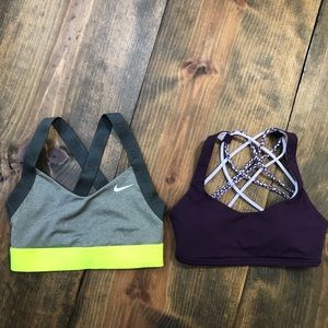 Lululemon Nike sports bra bundle